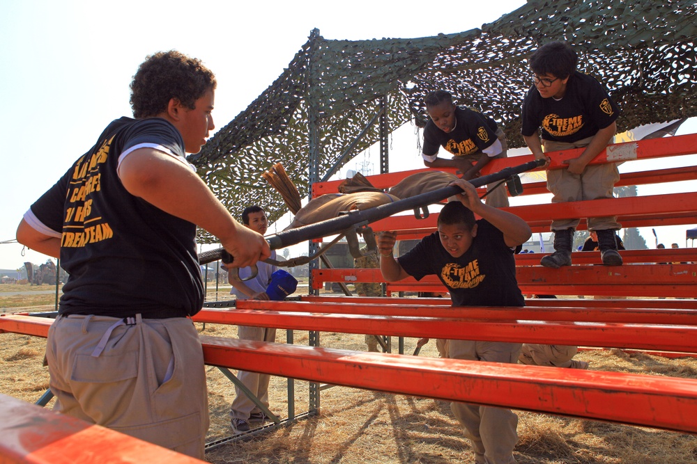 California Cadet Corps Cadets take on Xtreme Team Challenge