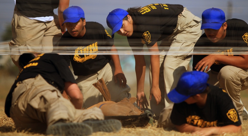 California Cadet Corps Cadets take on Xtreme Team Challenge