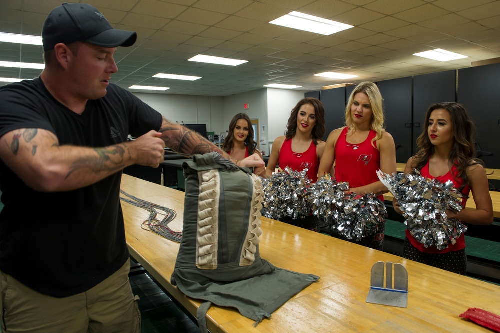 NFL Buccs Visit MacDill AFB