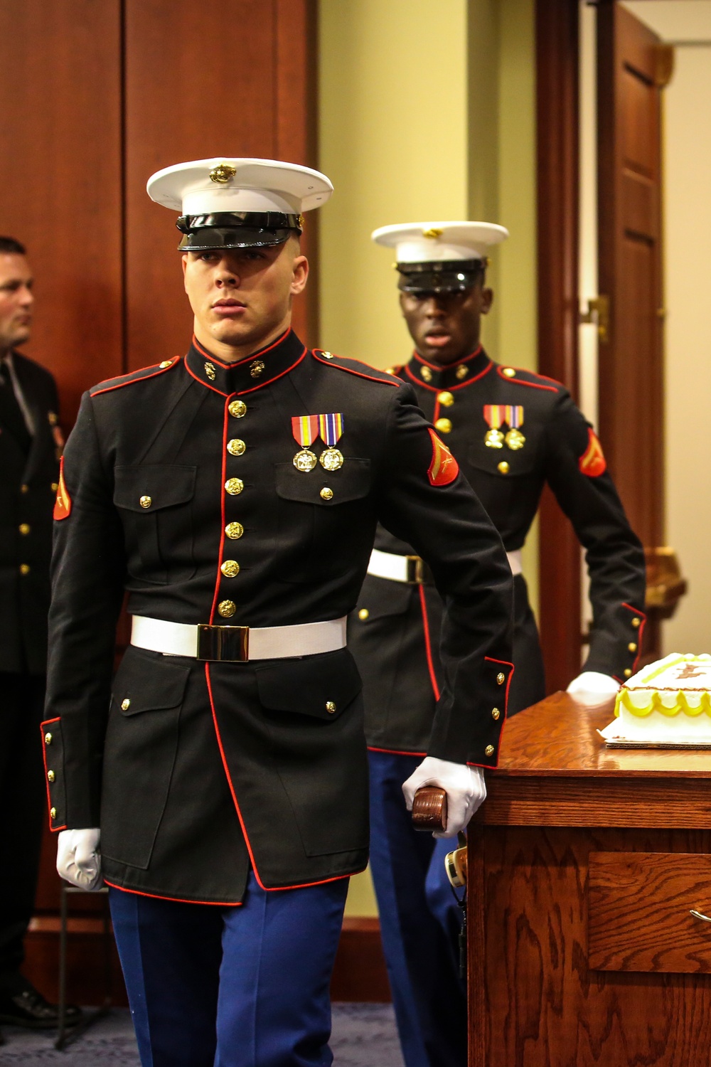 House of Representatives' Marine Corps Birthdau cake cutting ceremony