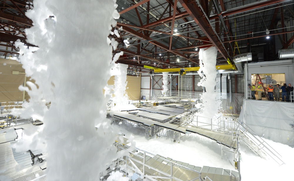 JBER personnel conducted a high-expansion foam test