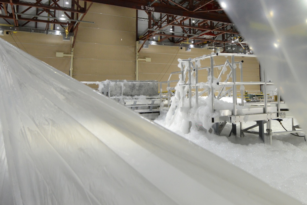 JBER personnel conducted a high-expansion foam test