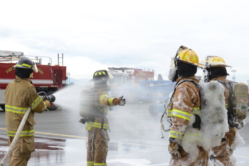 JBER personnel conducted a high-expansion foam test