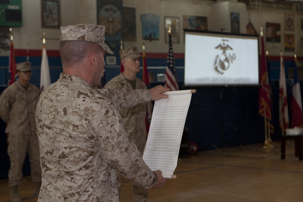 242nd U.S. Marine Corps Birthday Celebration Camp Arifjan, Kuwait