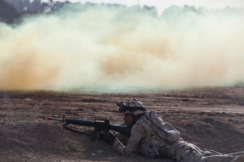 Iraqi Security Forces Conduct Live Fire Exercise, CJTF-OIR