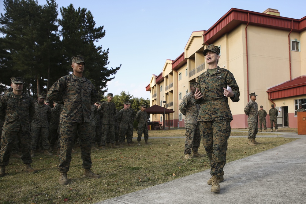 Okinawa Marines celebrate 242nd Marine Corps Birthday in Korea