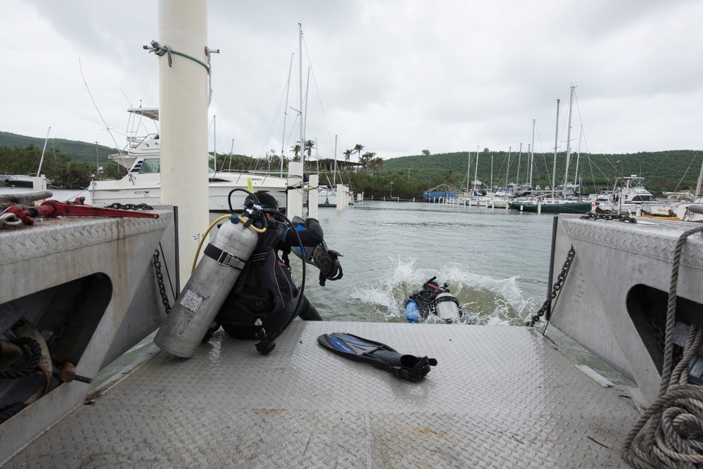 Coast Guard, DNER conduct dive operations