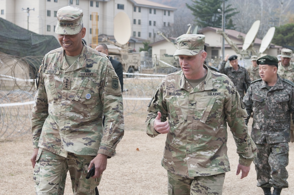 USFK Leadership, Ground Component Commander visit I Corps at Warfighter 18-2