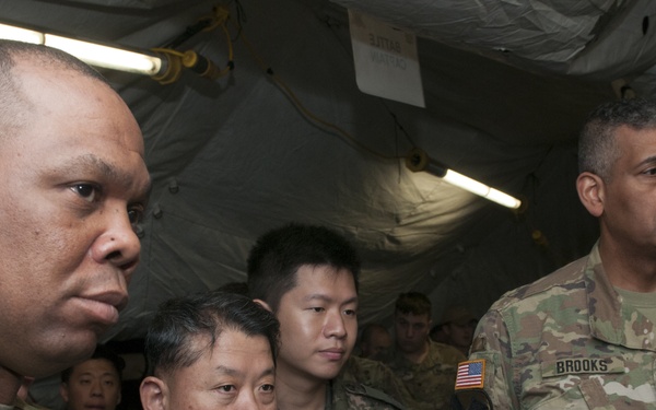 USFK Leadership, Ground Component Commander visit I Corps at Warfighter 18-2