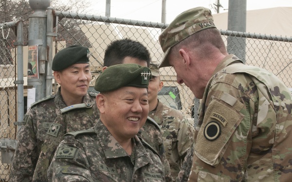 USFK Leadership, Ground Component Commander visit I Corps at Warfighter 18-2