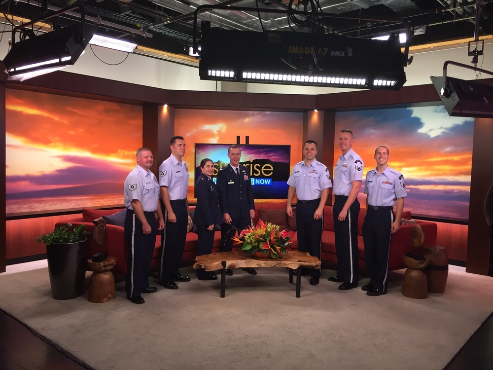 Col. Gordon and Band of the West visit Hawaii News Now Sunrise on Veterans Day