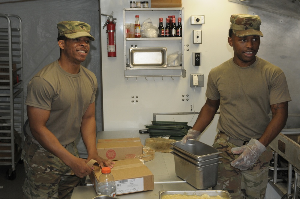 I Corps cooks are ready and willing to serve over 1,200 meals a day