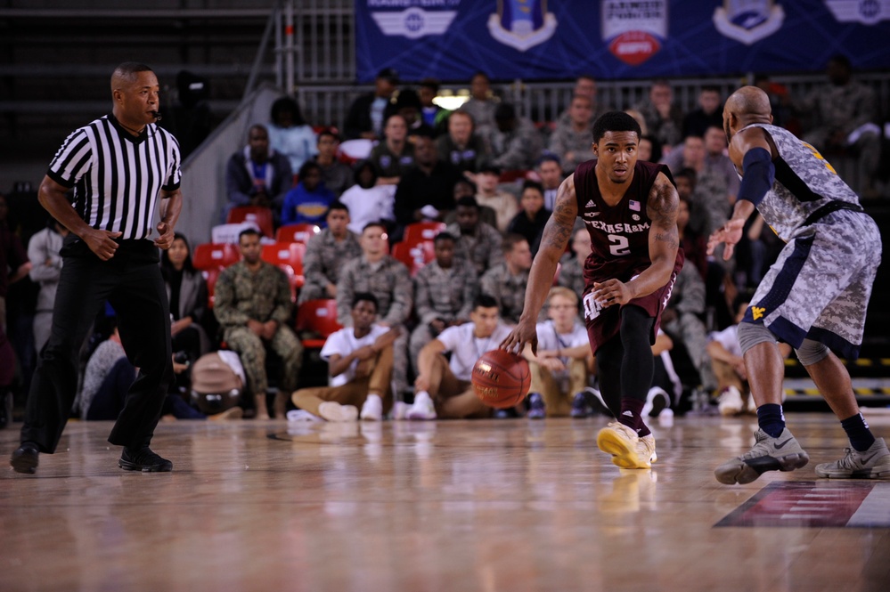 Aggies rout Mountaineers 88-65 in Armed Forces Classic