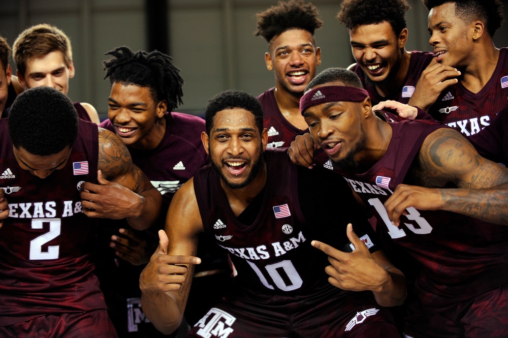 Aggies rout Mountaineers 88-65 in Armed Forces Classic