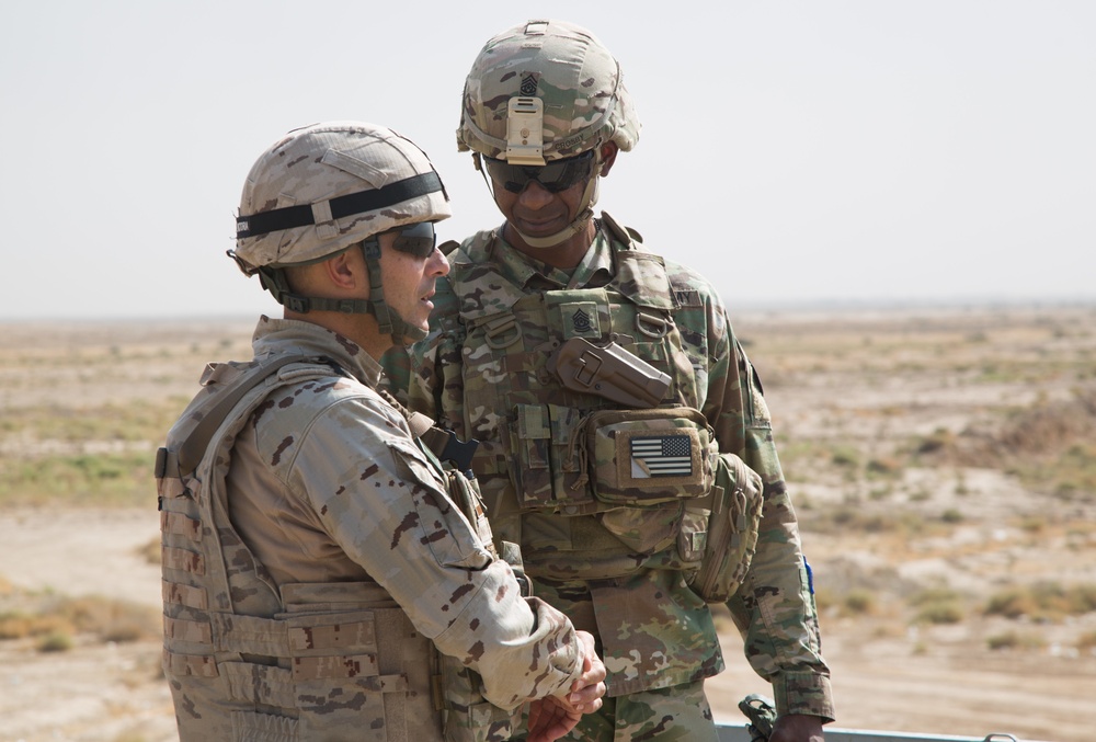 Command Sgt. Maj. Crosby Visits Besmaya - CJTF-OIR