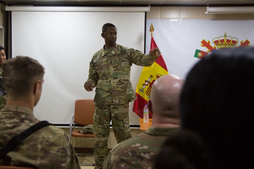 Command Sgt. Maj. Crosby Visits Besmaya - CJTF-OIR