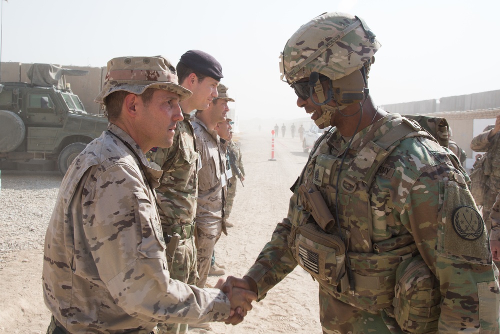 Command Sgt. Maj. Crosby Visits Besmaya - CJTF-OIR