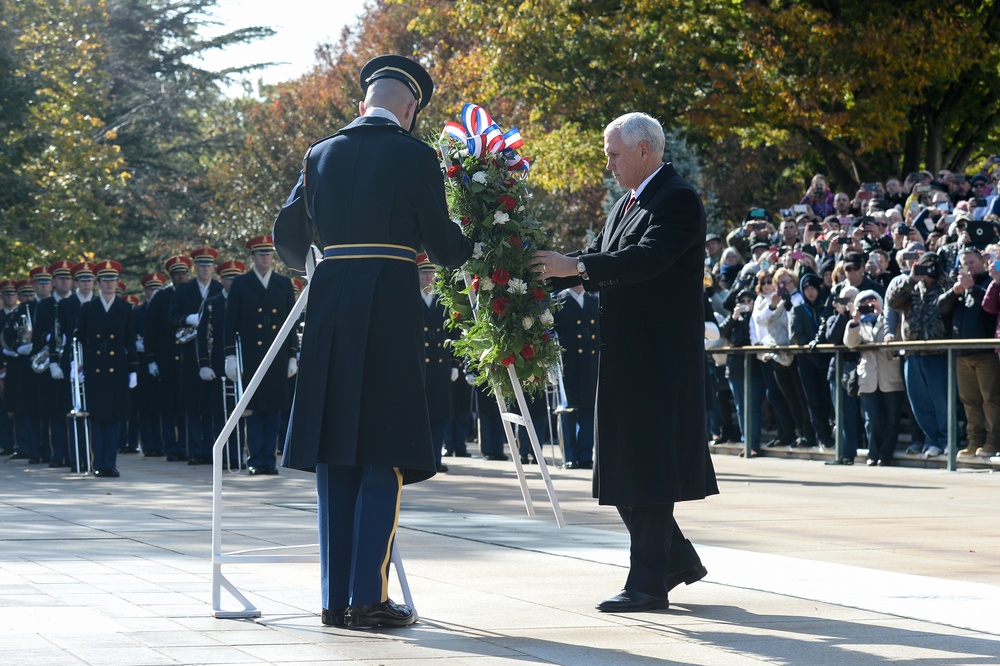 Vice President Mike R. Pence Veterans Day Wreath Laying