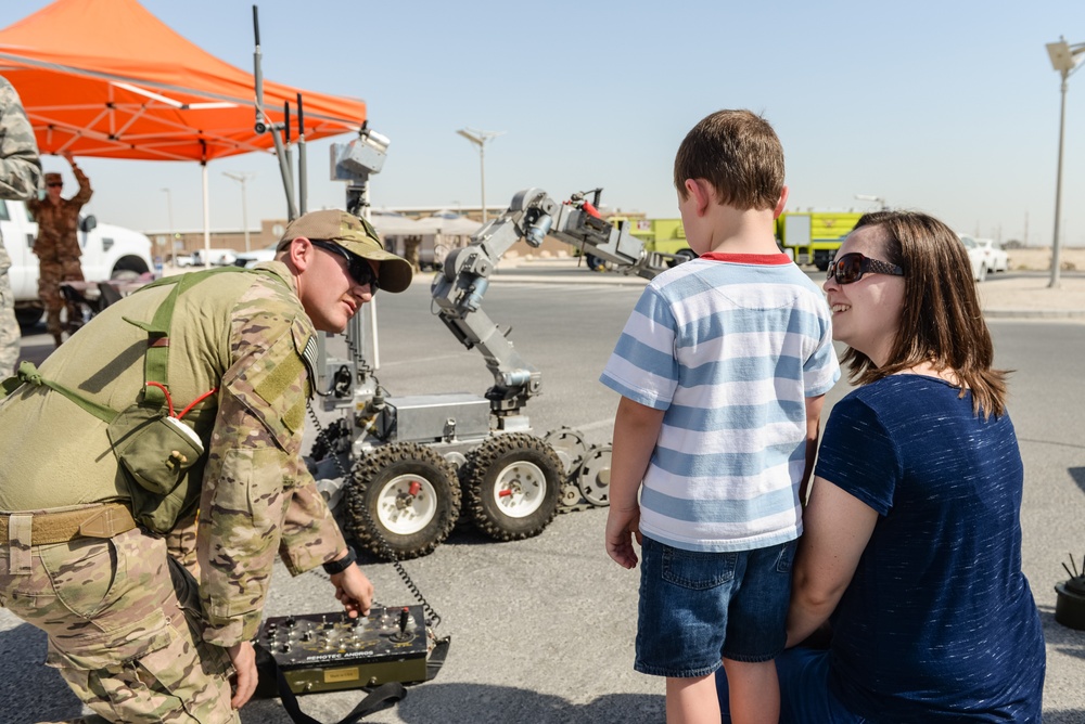 Fire Prevention Week begins at Al Udeid with a Touch-A-Truck event