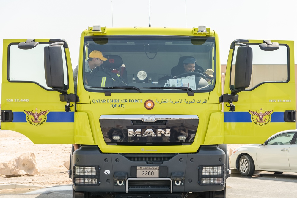 Fire Prevention Week begins at Al Udeid with a Touch-A-Truck event