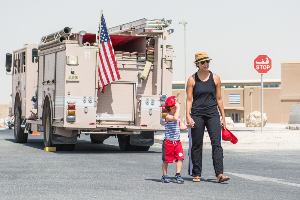 Fire Prevention Week begins at Al Udeid with a Touch-A-Truck event