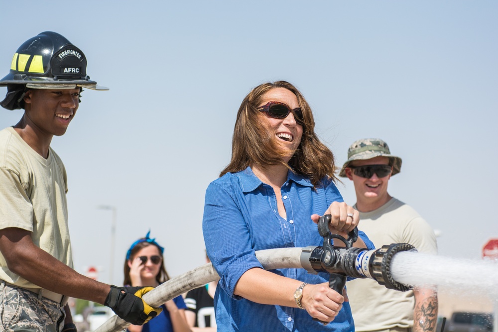 Fire Prevention Week begins at Al Udeid with a Touch-A-Truck event