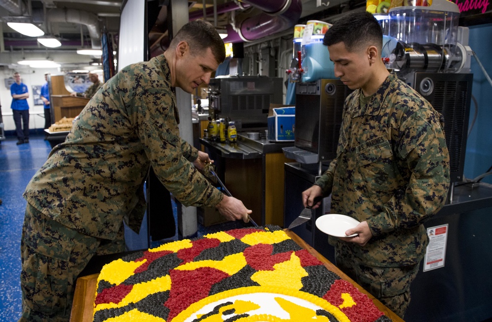 U.S. Marine Corps Birthday Celebration on Nimitz