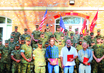Marines thank civilians for their service