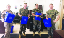 Lejeune Hall joins recycling pilot program Employees embrace, reduce, reuse, recycle sentiment