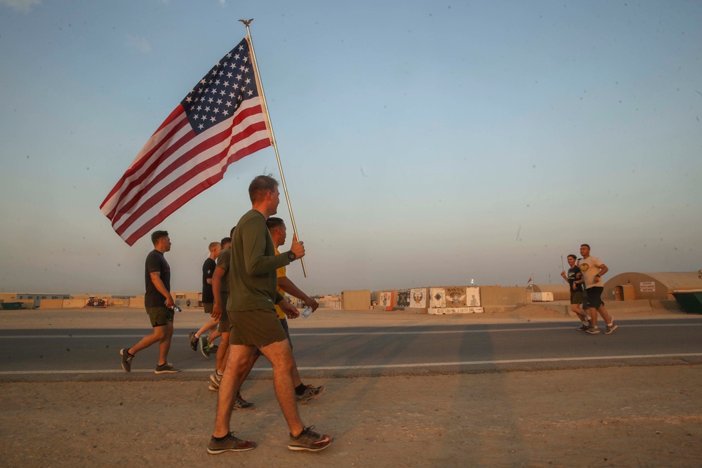 BLT 1/5 Marines join to celebrate the 242nd Marine Corps birthday