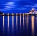 Roanoke Marshes Lighthouse at Night