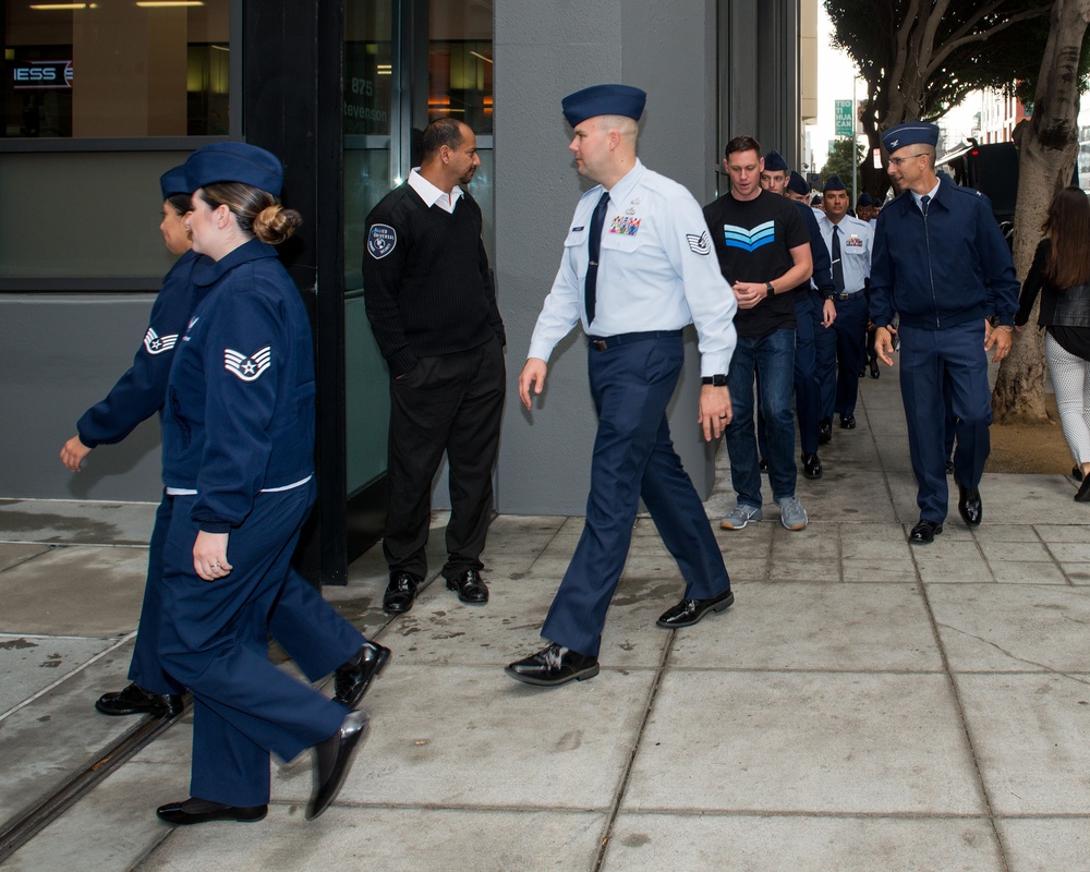 Travis Airmen at Twitter HQ