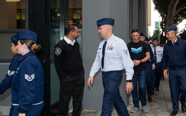 Travis Airmen at Twitter HQ