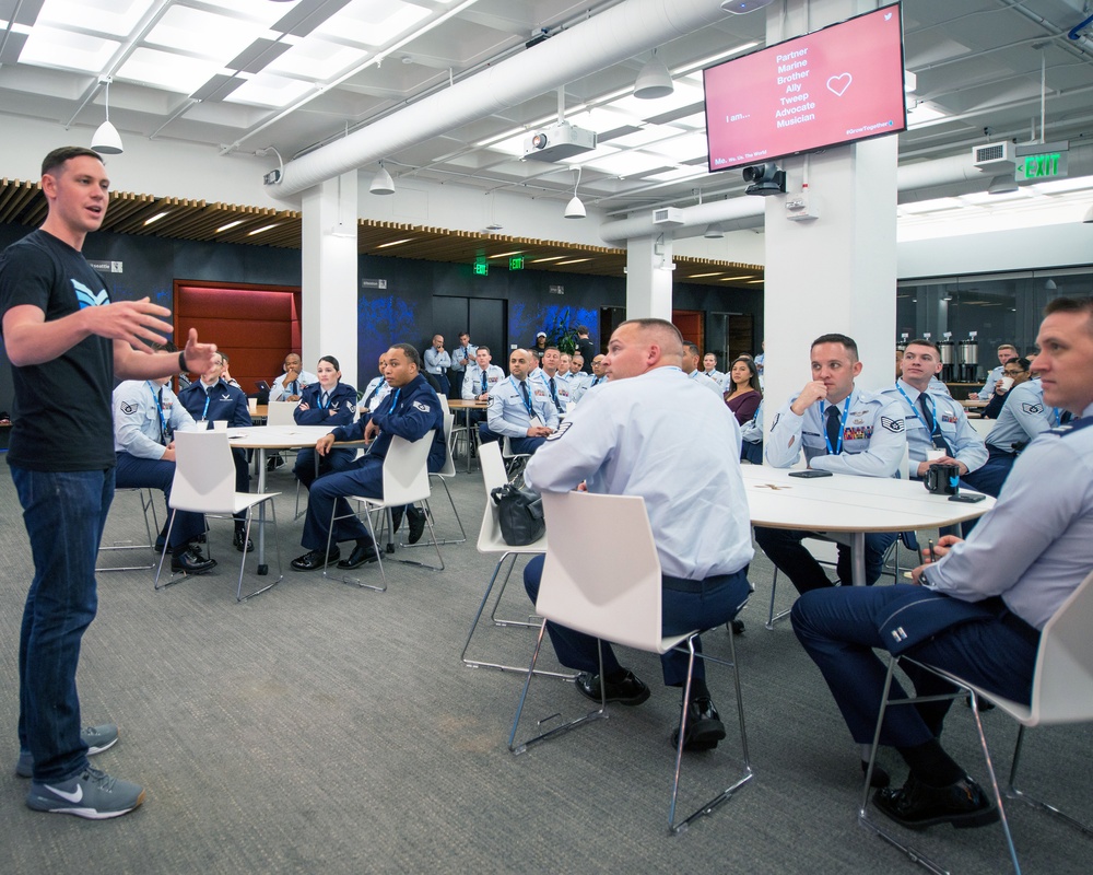 Travis Airmen at Twitter HQ