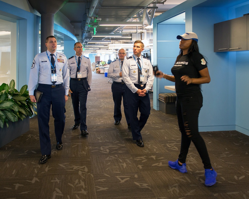 Travis Airmen at Twitter HQ