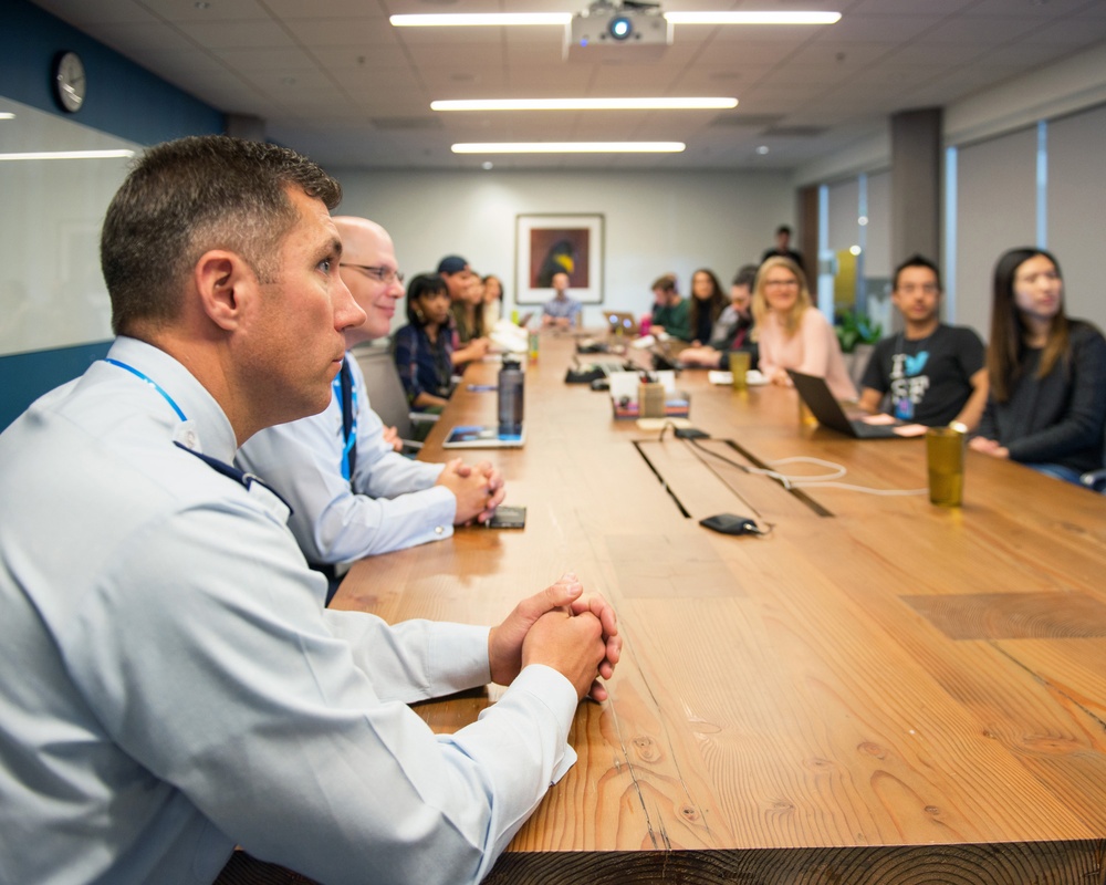 Travis Airmen at Twitter HQ