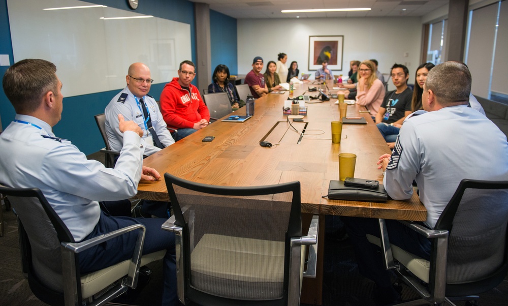 Travis Airmen at Twitter HQ