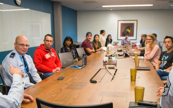 Travis Airmen at Twitter HQ