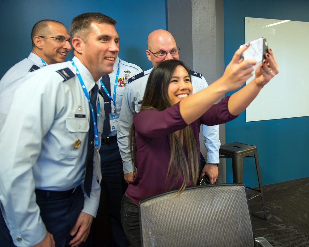 Travis Airmen at Twitter HQ