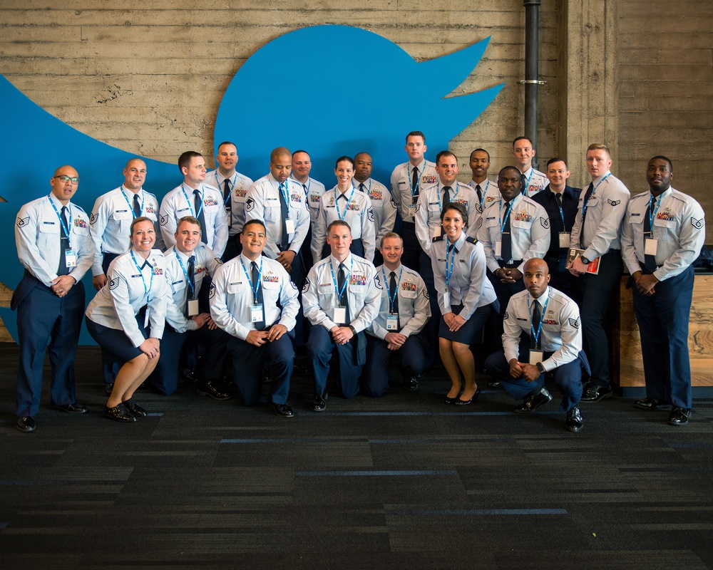 Travis Airmen at Twitter HQ