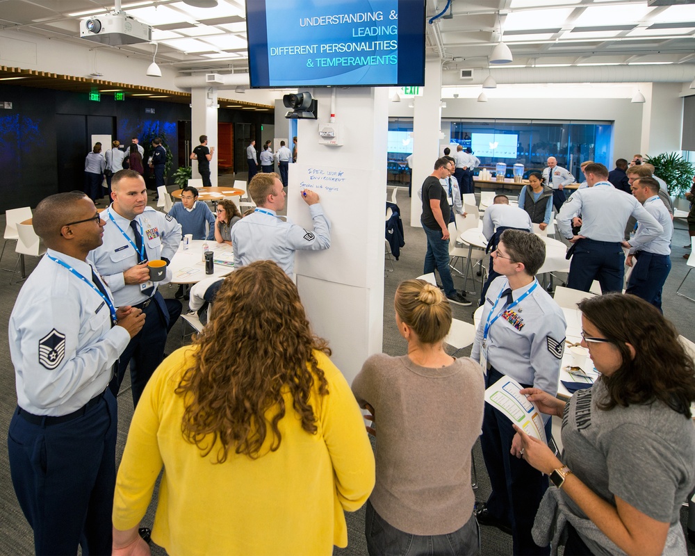 Travis Airmen at Twitter HQ