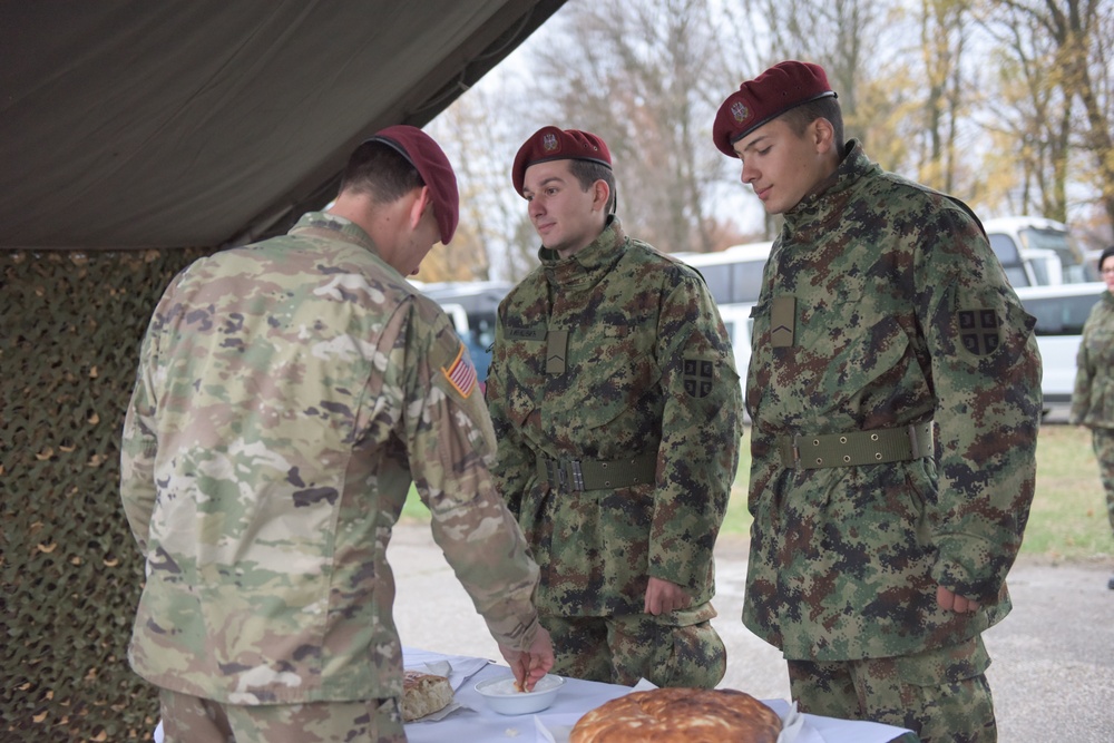 Serbia welcomes the 173rd Airborne Brigade.