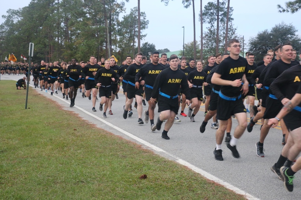 Spartan Soldiers participate in 3ID Run