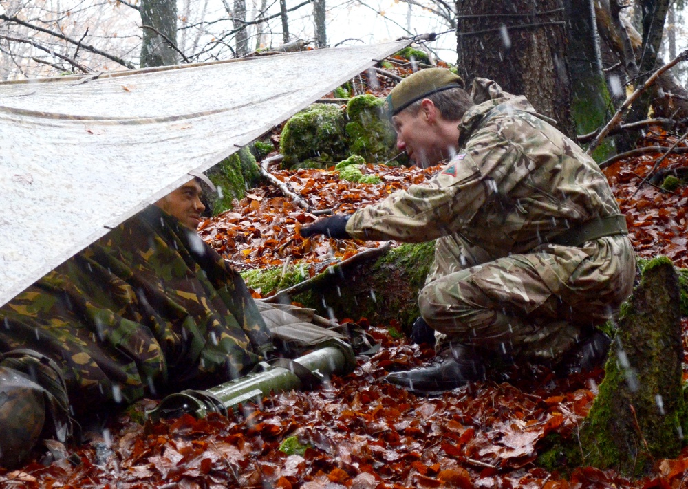 British Army General Visits Troops during Allied Spirit VII