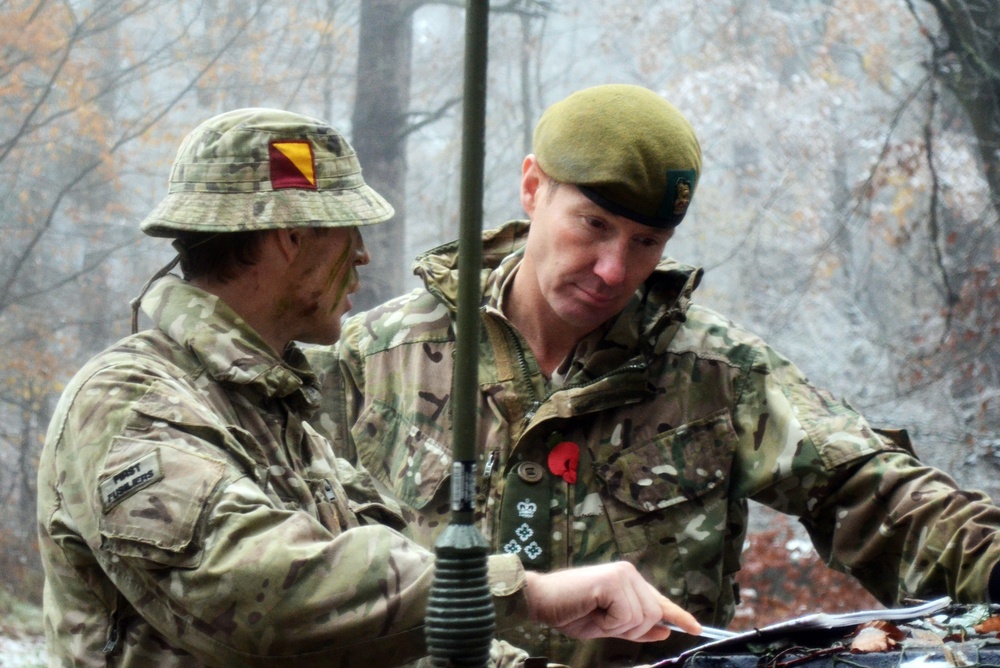 British Army General Visits Troops during Allied Spirit VII