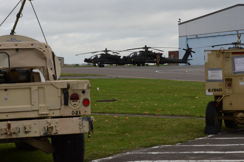 1st Air Cavalry Brigade, 1st Cavalry Division on Chièvres Air Base, Belgium during the Operation Atlantic Resolve