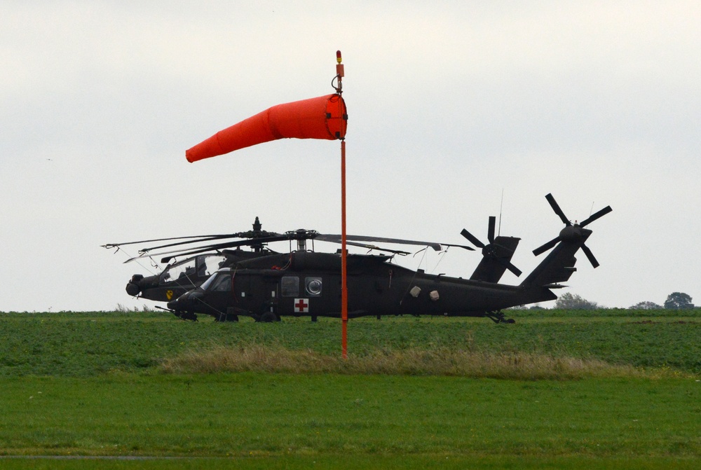 1st Air Cavalry Brigade, 1st Cavalry Division on Chièvres Air Base, Belgium during the Operation Atlantic Resolve