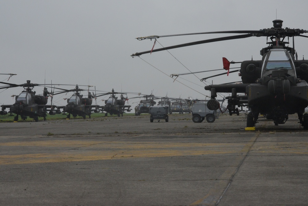 1st Air Cavalry Brigade, 1st Cavalry Division on Chièvres Air Base, Belgium during the Operation Atlantic Resolve