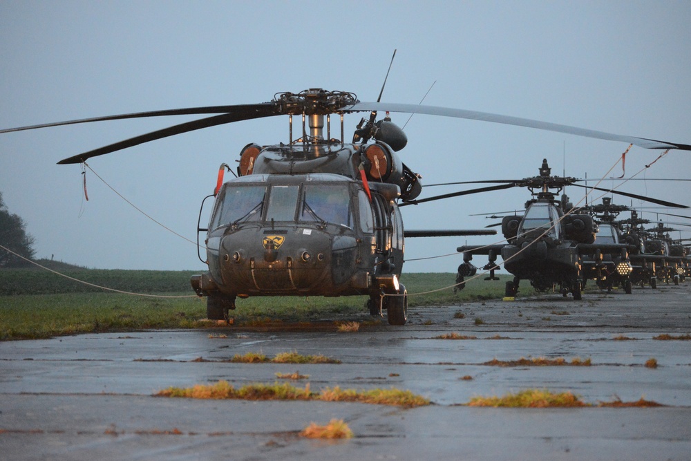 1st Air Cavalry Brigade, 1st Cavalry Division on Chièvres Air Base, Belgium during the Operation Atlantic Resolve