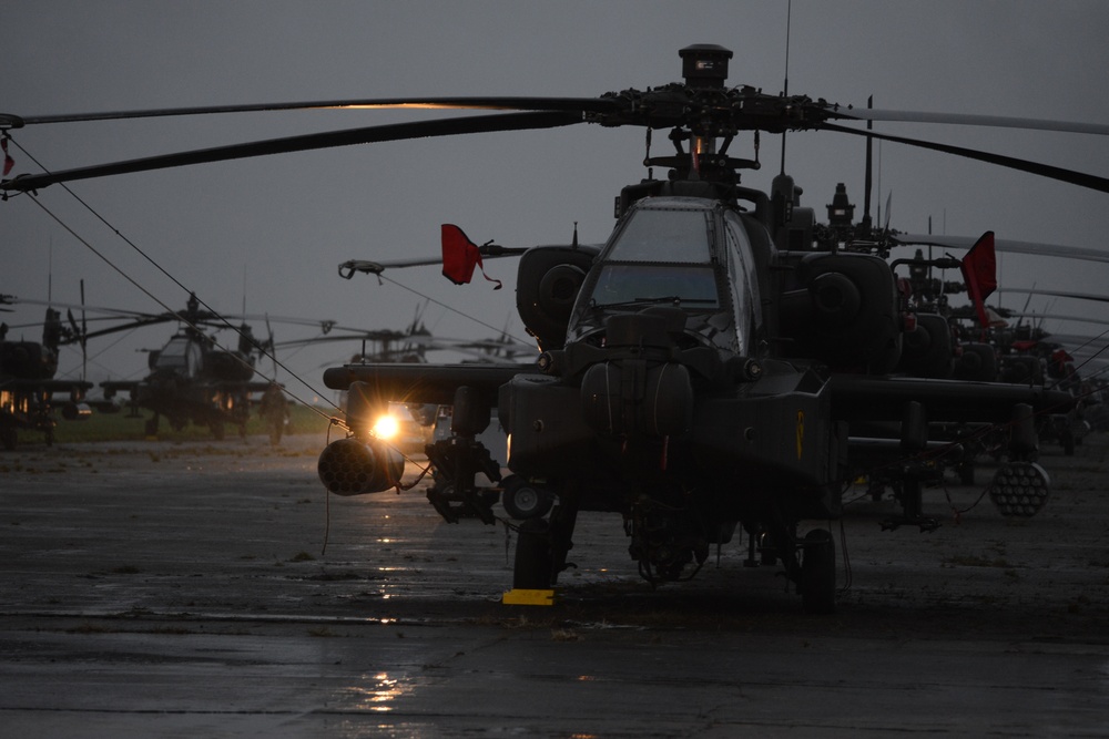 1st Air Cavalry Brigade, 1st Cavalry Division on Chièvres Air Base, Belgium during the Operation Atlantic Resolve